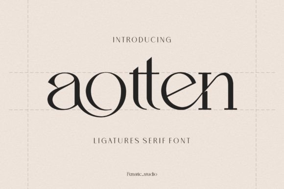 Aotten: A Serif Font for Elegant Editorial Design