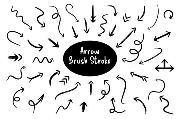 Arrow Brush: A Hand-Drawn Dingbats Font That Elevates Small Business Branding