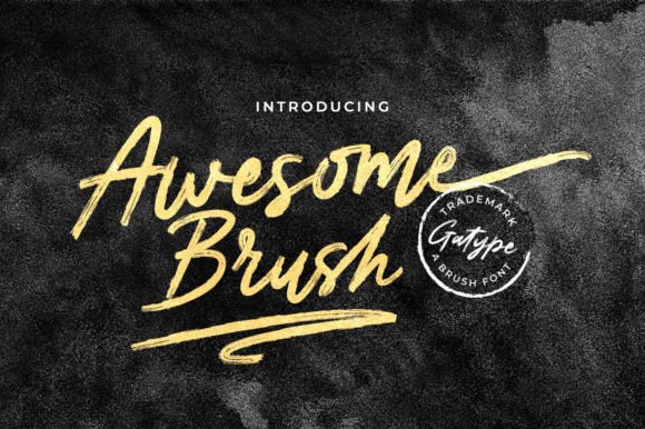 Awesome Brush: A Handwritten Font That Elevates Digital Branding