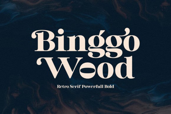 Binggo Wood: A Serif Font for Elegant Editorial Design
