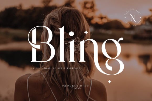 Bling Font: Elevating Brand Elegance with Sophisticated Serif Typography