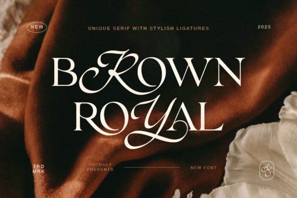 Brown Royal: A Serif Font That Elevates Elegant Branding Projects