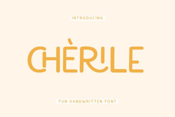 Cherile: A Playful Handwritten Font for Crafters and Small Business Designers