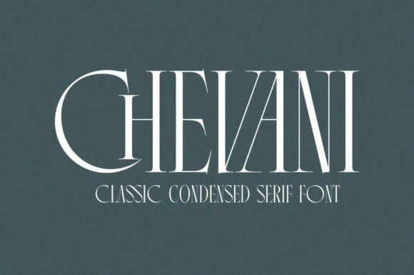 Chevani: A Condensed Serif Font That Elevates Handmade Product Design