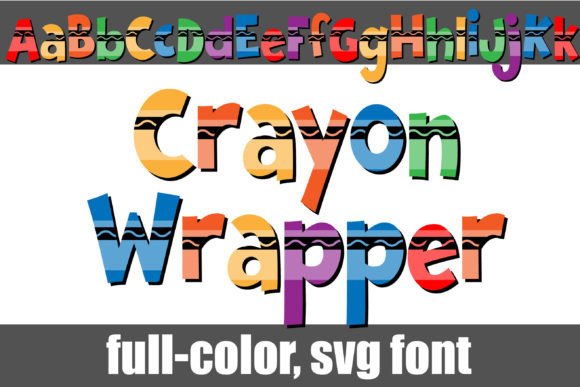 Crayon Wrapper: A Colorful Font for Expressive Editorial Design
