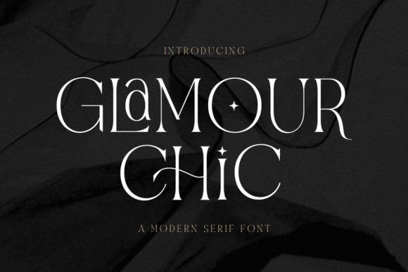 Glamour Chic: A Sophisticated Serif Font for Elegant Branding