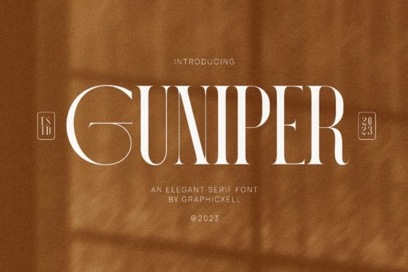 Guniper: A Classy Serif Typeface for Modern Branding and Digital Campaigns
