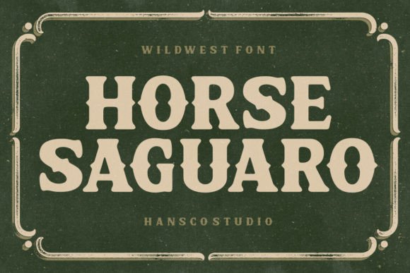 Horse Saguaro: A Vintage Typeface for Rustic Editorial Charm