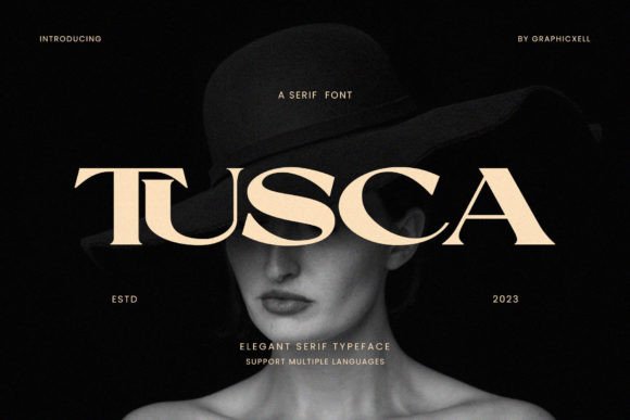 How Tusca Elevates Editorial Design with Its Elegant Serif Style