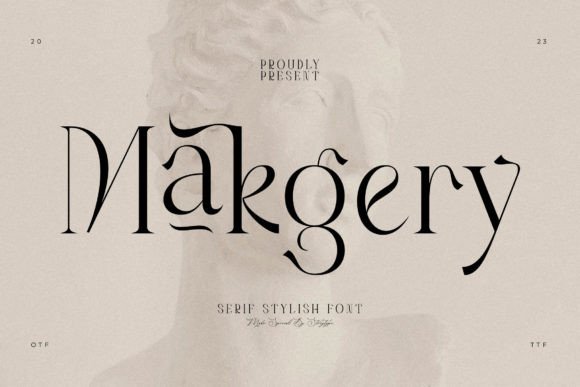 Makgery: A Stylish Serif Font for Elegant Brand Campaigns