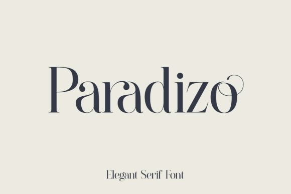Paradizo: A Luxurious Serif Font for High-Impact Campaign Designs