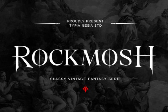 Rockmosh: A Magical Horror Font for Crafters and Product Designers