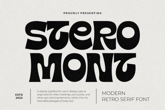 Stero Mont: A Vintage Serif Font for Elegant Editorial Design