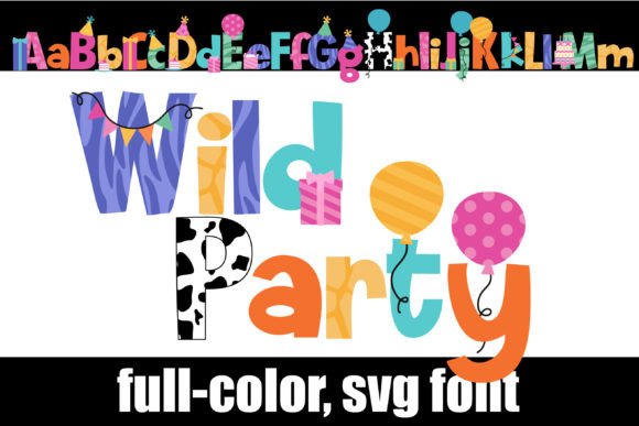 Wild Party: A Playful Color Font for Handmade Business Designs