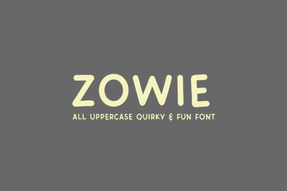 Zowie: A Fun Handwritten Font for Branding and Business Design